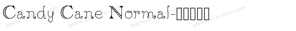 Candy Cane Normal字体转换